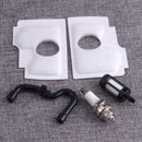 Air Filter & Fuel Filter & Fuel Line & Spark Plug fit for Stihl MS180C MS170 Hf