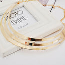 Rock Street Metal Hollow Punk Collar Choker Necklace Women Personality Stat P8Y9