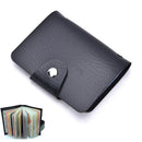 Fashion Sale Men's Luxury Soft  Black Leather Credit Card Holder Wallet 3C