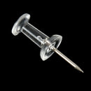 100 Pcs Push Pin Thumb Tack Clear Color 3/8inch Drawing Cork Board Office P