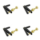4 Pieces Metal Cello Fine Tuners String Adjusters for 3/4-4/4 Violoncello