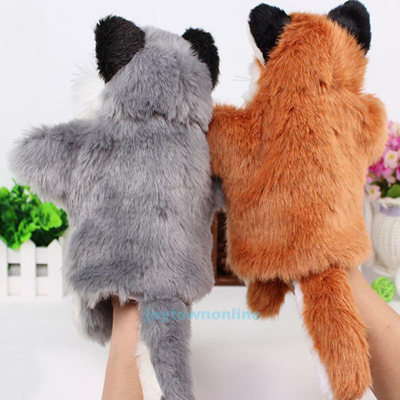 Animal Fox Hand Glove Puppet Baby Kids Children Soft PlushToys Baby Funny Gift