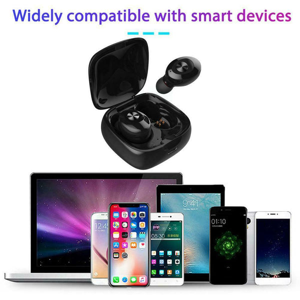 XG-12 TWS Bluetooth 5.0 Earphone True Wireless Earbuds w/Charging Box Mic A#S