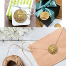 500Pieces Roll Thank You Packaging Sealing Stickers Kraft