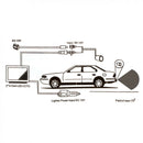 Car License Plate Frame Rear View Reverse Backup Parking Night Vision Camera 3CA