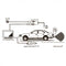 Car License Plate Frame Rear View Reverse Backup Parking Night Vision Camera 3CA