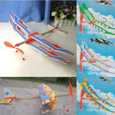 Rubber Band Powered Glider Biplane Assemble Aircraft Plane Kid Education yiS TE
