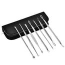 7pcs Blackhead Acne Whitehead Pimple Blemish Extractor Remover Tool Set Black