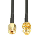 1PC 20m WiFi router antenna extension cable cord RG174 RP-SMA male to female M&O