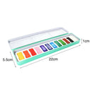 12 Colours Solid Watercolor Set School With Box Stationery Students Art Supplies