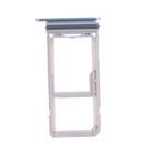 2PCS Dual Sim Card Holder Tray Frame For  Galaxy S8 S8P Black+Blue