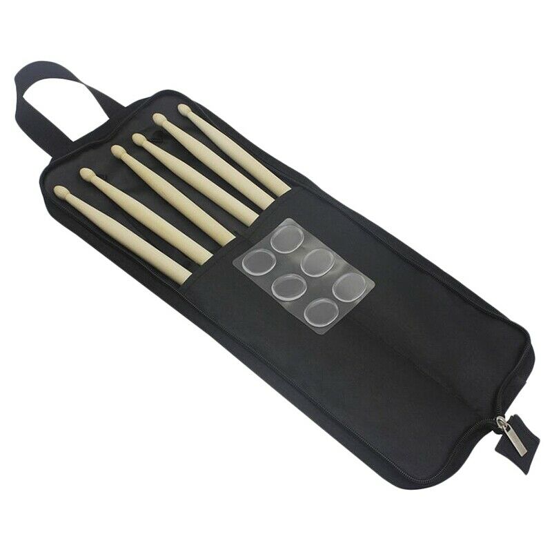 Drum Set Accessories 6Pcs Nylon Drum Sticks + 6Pcs Drum Damper Gel Pads Muf