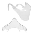 5 Pieces Clear Face Shield Washable Anti-Fog Outdoor Safety Mouth Cover