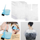 50pcs Hairdressing Capes Barber Perm Hair Styling Dyeing Apron W/ Brush Bowl