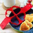 Baking Tools Silicone Four heart-shaped For Waffles Pancake Eggplant Waffle W9G3