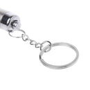 Stainless Steel Mini Pocket LED Pen Torch Flashlight Clip Lamp Light Key Chain