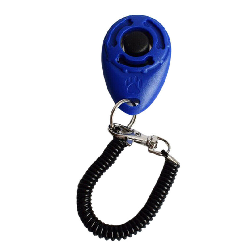 Dog Training Whistle Pet Training Clicker Adjustable Product Supplies Blue