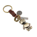 Keychain Leather Alloy + Leather GOGOU PK-K72 Bear 11 * 3 * 2.5 cm 41 g Cin