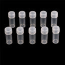 10pcs Plastic Sample Bottle 5ml Test Tube Small Bottle Vial Storage Container M&