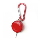 Retractable Badge Reel Key Ring Pen Belt Clip Holder w/ Climbing Hooks Carabiner