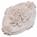 Retro Wood Ornament Applique Carving Ornament for Cabinet Door Furniture De G8U9