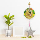 Dog Mural Pink Tassels DIY Diamond Painting Special Shape Drill Home Decor