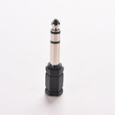 2Pcs 6.5mm 1/4 Male to 3.5mm 1/8 Female Stereo Audio Mic Plug Adapter Jack li