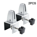 2pcs Clamp Adjustable Desktop Partition Retainer Clips Aluminum Alloy C-shaped