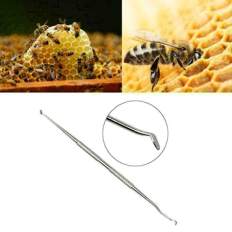Beekeeping Dual Heads Stainless Needle Bee Hive Queen Rearing Bee Grafting E2X0