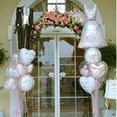 FO01 1 Pair Bride Groom Dress Shape Foil Helium Balloons Wedding Decor WL3C