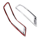 Front + Rear Fog Light Lamp Cover Chrome Bumper Reflector Accessories for 2