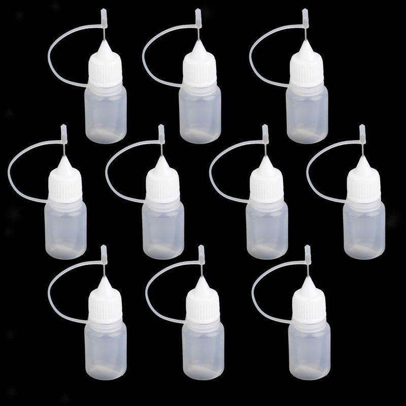10pcs 5ml Needle Tip Empty Plastic Squeezable Dropper Bottles Liquid Storage