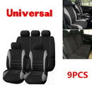 Car Seat Covers Universal 9 Set Full Car Styling Seat Cover for Crossovers Sedan