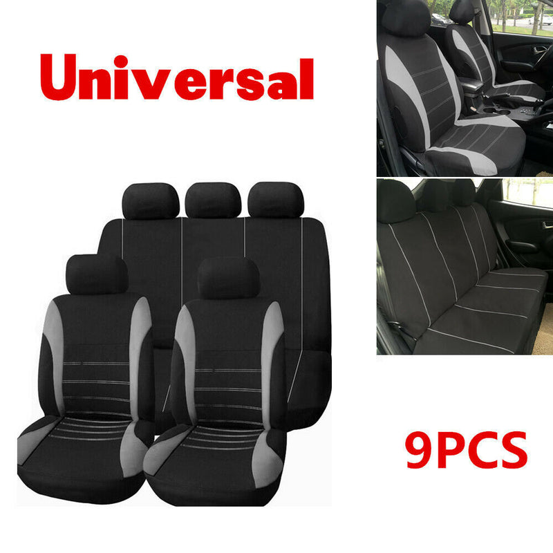 Car Seat Covers Universal 9 Set Full Car Styling Seat Cover for Crossovers Sedan