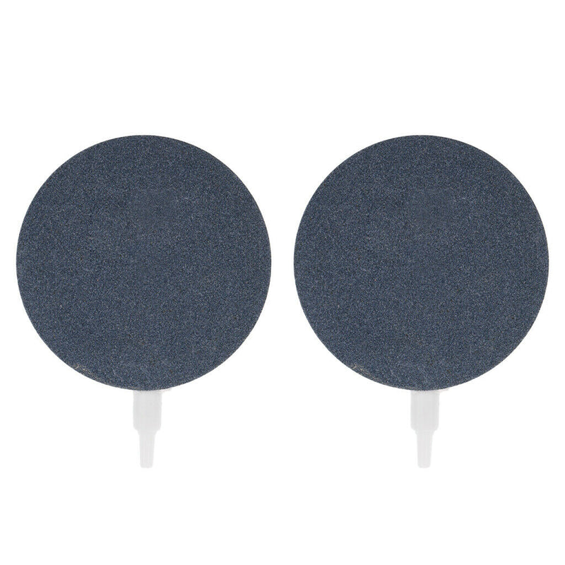 Aquarium Bubble Air Stone Fish Tank Pump Hydroponics Disk Diffuser 10cm 2Pcs
