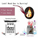 Camping Wood Stove Survival Foldable Portable Stove, Made Of Lightweight St