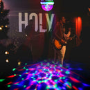E27 RGB LED Bulb 3W Rotating Crystal Magic Ball Stage Party DJ Disco Light A