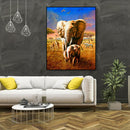 Painting By Numbers Kit DIY Animals Elephant Canvas Oil Art Picture Craft
