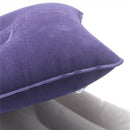 5X(Outdoor Portable Folding Air Inflatable Pillow Double Sided Flocking Cu S6I2)