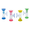 6831 Toothbrush hourglass 3 minutes set 4 pcs hourglasses with vacuum clean
