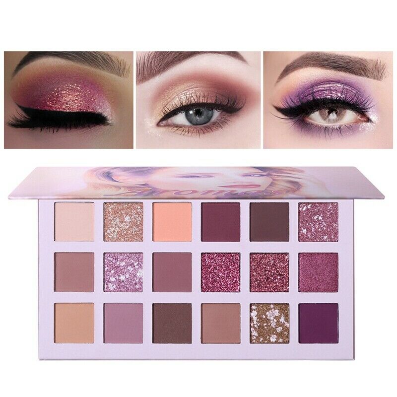 Ucanbe Nude Palette Aromas 18 Colors Matte Glitter Eyeshadow Natural Radian M2Z1