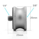 1/4"-3/8" Male to Female Screw Adapter Convert Plate for Tripod Camera Gray