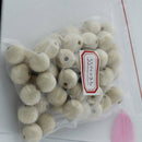 50 x 20mm Round Wooden Flower Dot Beads Jewellery Kids Children DIY Craft