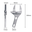 Mini Adjustable Spanner Wrench Short Shank Large Openings Ultra Thin 6-68mm x