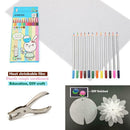 DIY Hand Drawing Shrinks Film Plastic Sheet Dink Art Coloe Pencil Painting