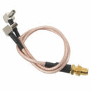 8 inch SMA Female to Y type 2 X TS9 Angle Male Connector Splitter Combiner  R6S3