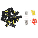 10 Kit 3 Pin Way Waterproof Electrical Wire Connector Plug