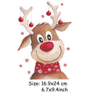 christmas patches clothing t-shirt dresses diy decor iron-on appliques transfeJR