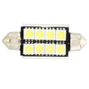 10 x White 8 SMD LED CANBUS Festoon Interior Dome Bulb Light 43mm