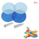 2 Pcs Circular PVC Repair Patches Glue And Straw For Inflatable Boat Swim R!E